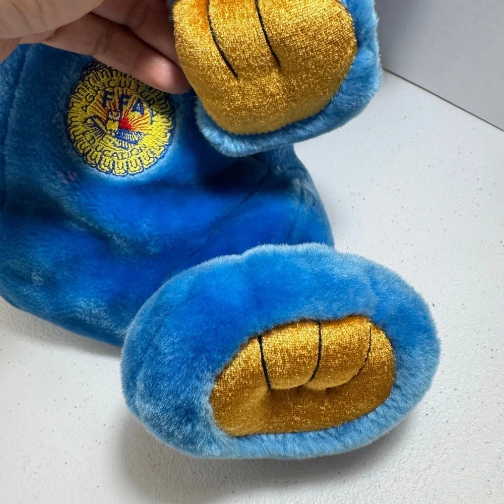 VTG RARE Glory Be FFA National Ag E Bear Blue Gold‎ Plush Stuffed Animal 2003